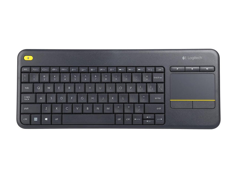 Logitech K400 Plus Wireless Touch TV Keyboard With Easy Media Control and