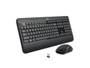 Logitech MK540 Wireless Keyboard Mouse Combo - USB Wireless RF Keyboard - Black