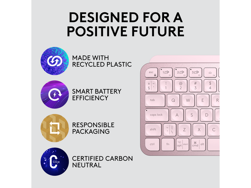 Logitech MX Keys Mini Minimalist Wireless Illuminated Keyboard, Compact,
