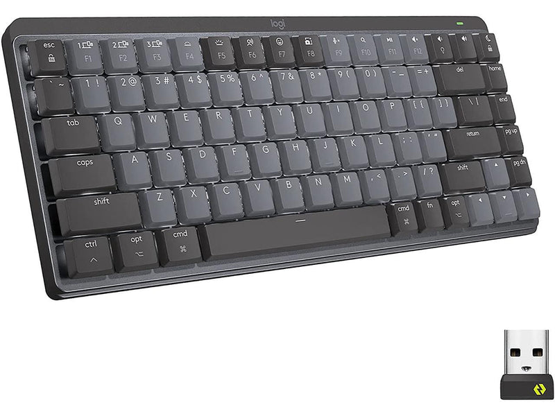 Logitech MX Mechanical Mini Wireless Illuminated Keyboard, Clicky Switches,