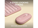 Logitech Pebble 2 Combo Wireless Quiet Keyboard and Mouse, Customisable, Logi