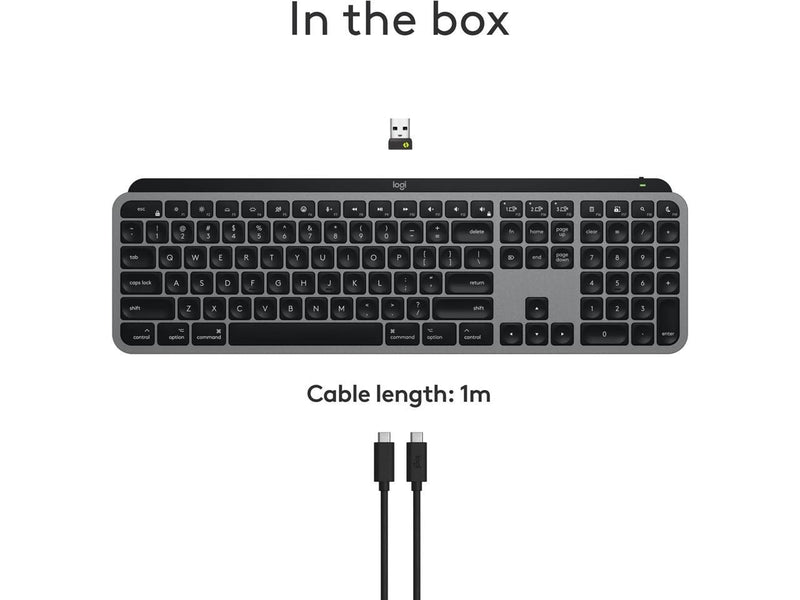 Logitech MX Keys S for Mac, Wireless Keyboard, Fluid, Precise Laptop-Like