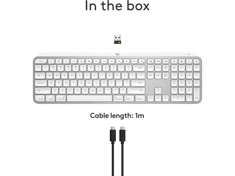 Logitech MX Keys S for Mac, Wireless Keyboard, Fluid, Precise Laptop-Like