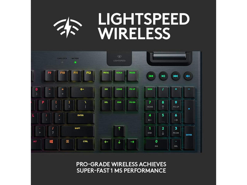 Logitech G915 LIGHTSPEED Wireless Mechanical Gaming Keyboard - Low Profile GL