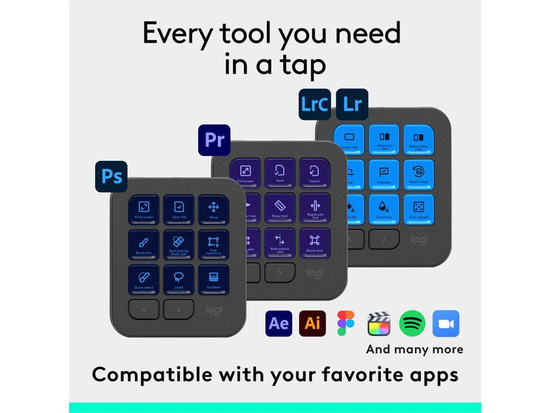 Logitech MX Creative Console Keypad & Dial Keyboard   920-012660