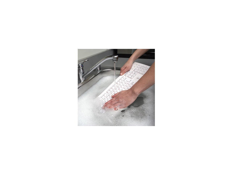 Kensington K64406US White 104 Normal Keys USB Wired Standard Washable Keyboard
