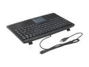 ADESSO AKB-410UB Black 88 Normal Keys USB See Details Mini Slim Touch Keyboard