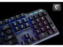 MSI Mechanical Gaming Keyboard, Clicky Kailh Box White Switches, RGB Mystic