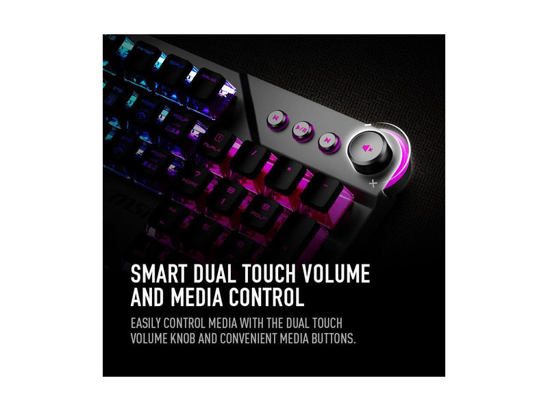MSI Vigor GK71 Sonic AM Mechanical RGB Gaming Keyboard with MSI Sonic Blue
