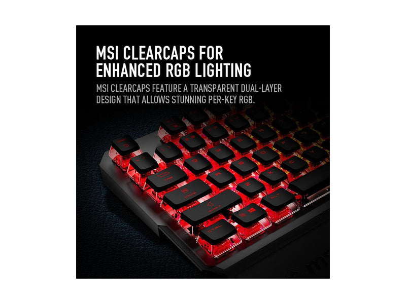 MSI Vigor GK71 Sonic AM Mechanical RGB Gaming Keyboard with MSI Sonic Blue