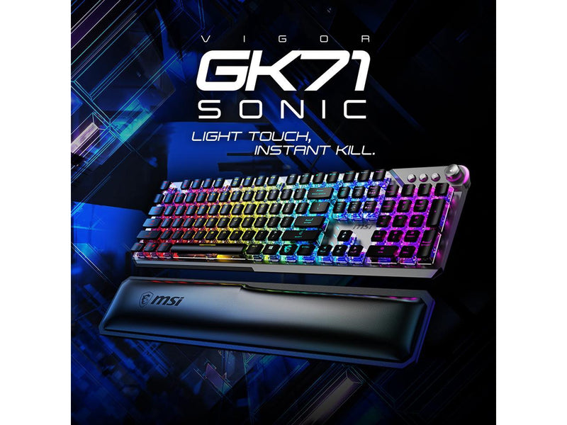 MSI VIGOR GK71 SONIC – BLUE SWITCHES Gaming Keyboard