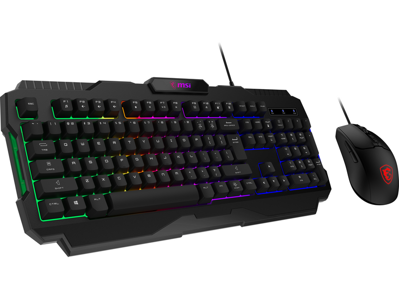 MSI FORGE GK100 COMBO Gaming Keyboard & Gaming Mouse, 6-Mode RGB, up to 6,400