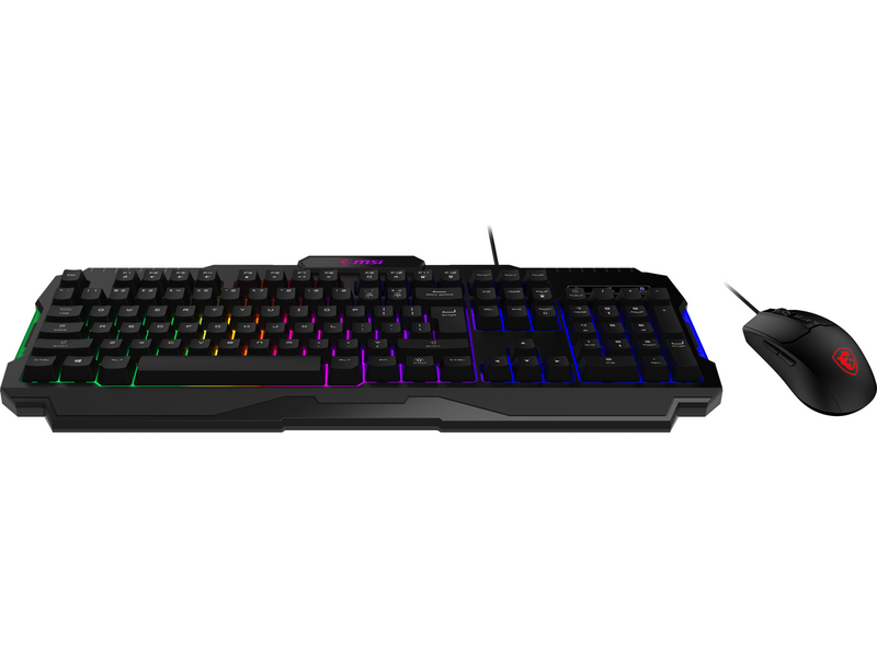 MSI FORGE GK100 COMBO Gaming Keyboard & Gaming Mouse, 6-Mode RGB, up to 6,400