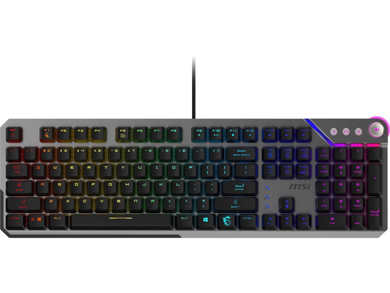 MSI Strike 600 RGB Mechanical Gaming Keyboard - Silent Switches