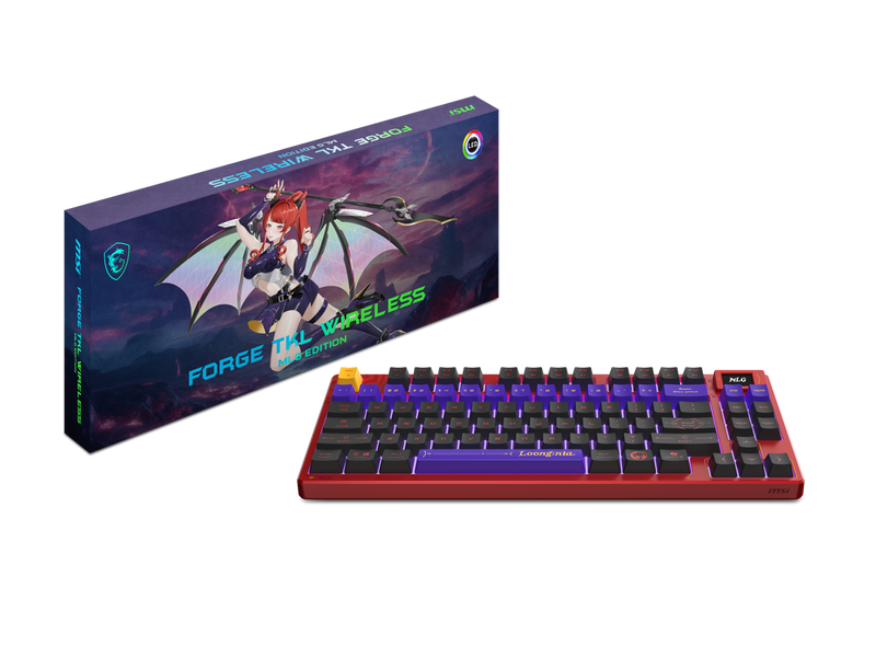 MSI Forge TKL Wireless MLG Edition Gaming Keyboard-Mechanical Linear Switches,