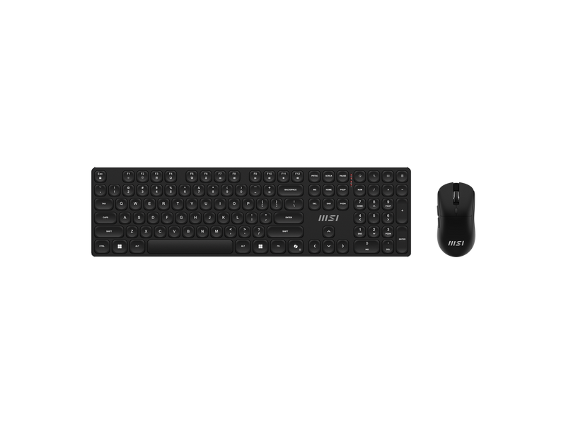 MSI Forge K210 Wireless Keyboard & Mouse Combo - Low Profile, Tactile, up to 120
