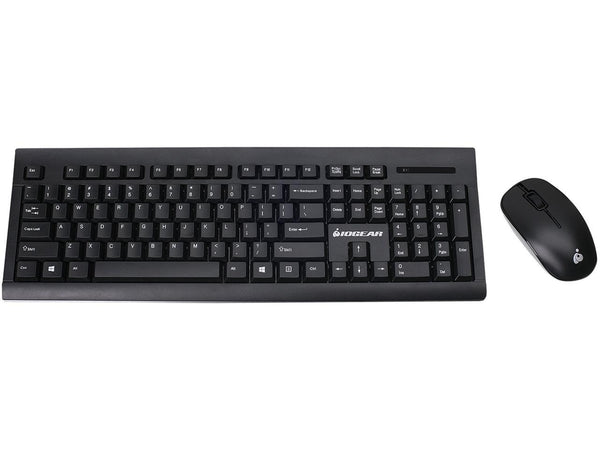 IOGEAR Long Range 2.4 GHz Wireless Keyboard and Mouse Combo GKM552RB Wireless