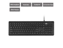 SIIG Industrial Grade Washable & Dustproof USB Multimedia Keyboard JK-US0U11-S1