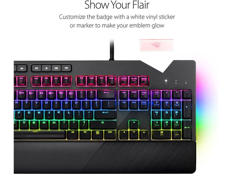 ASUS ROG Strix Flare (Cherry MX Brown) Aura Sync RGB Mechanical Gaming Keyboard