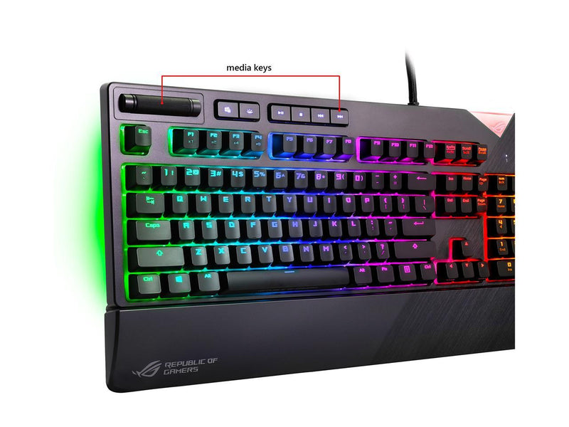 ASUS ROG Strix Flare (CMSR) RGB Mechanical Gaming Keyboard with (Cherry