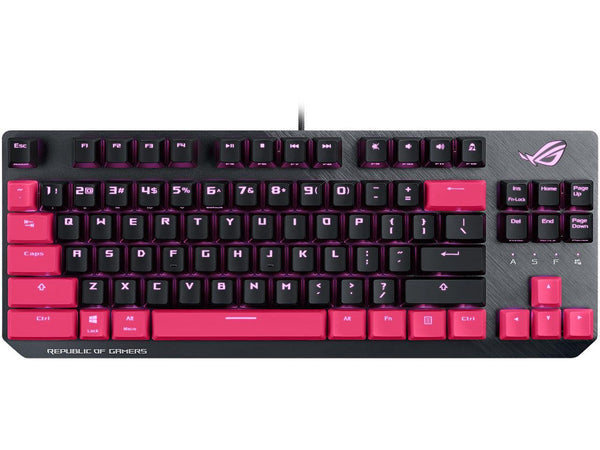 ASUS ROG Strix Scope TKL Electro Punk Mechanical Gaming Keyboard | Cherry MX Red