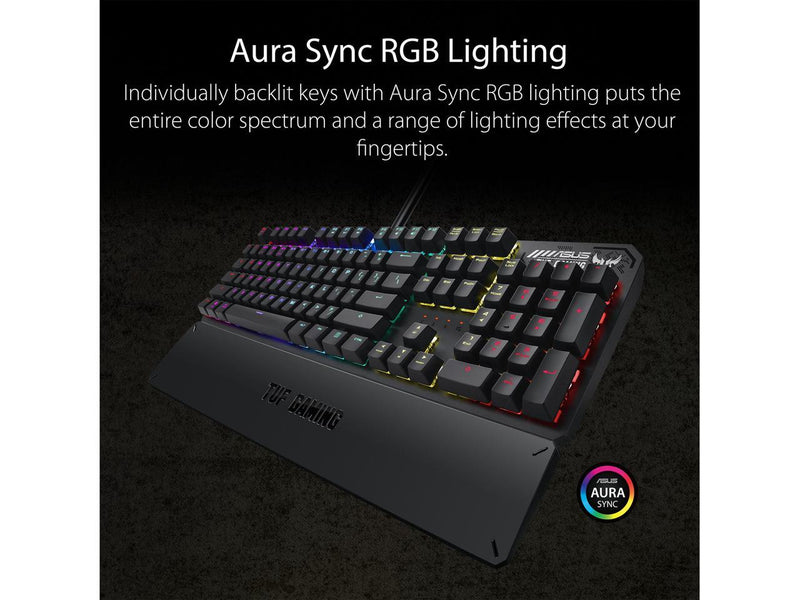 ASUS Mechanical PC Gaming Keyboard for PC - TUF K3 | Programmable Onboard Memory