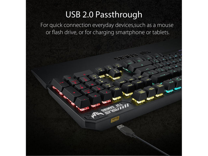 ASUS Mechanical PC Gaming Keyboard for PC - TUF K3 | Programmable Onboard Memory