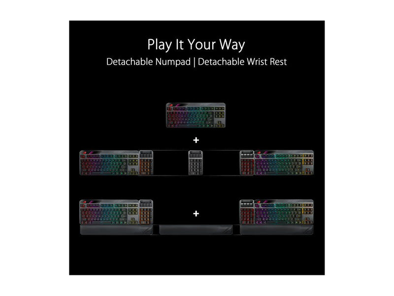 ASUS ROG Claymore II Wireless Modular Gaming Mechanical Keyboard (ROG