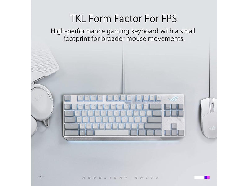 ASUS ROG Strix Scope NX TKL Moonlight White Wired Mechanical RGB Gaming