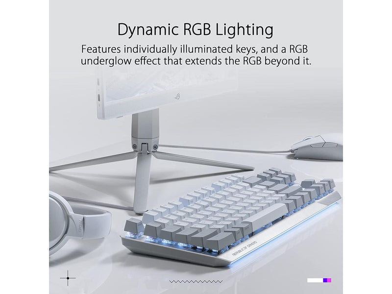 ASUS X806 ROG Strix Scope NX TKL Moonlight White Wired Mechanical RGB Gaming