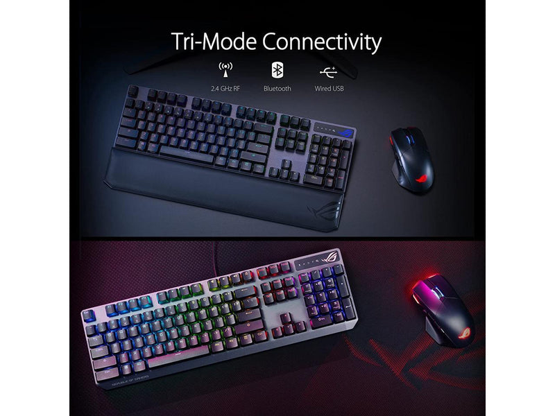 ASUS ROG Strix Scope NX Wireless Deluxe Gaming Keyboard - Tri-Mode Connectivity