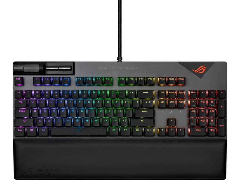 ASUS ROG Strix Flare II 100% RGB Gaming Keyboard, ROG NX Blue mechanical