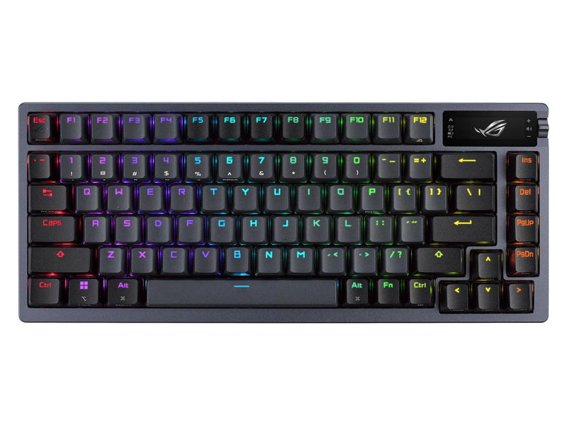 ASUS ROG Azoth 75 Wireless DIY Custom Gaming Keyboard - OLED display,