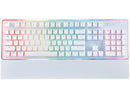 ROSEWILL Gaming White Keyboard, RGB LED Backlit Wired Membrane Mechanical