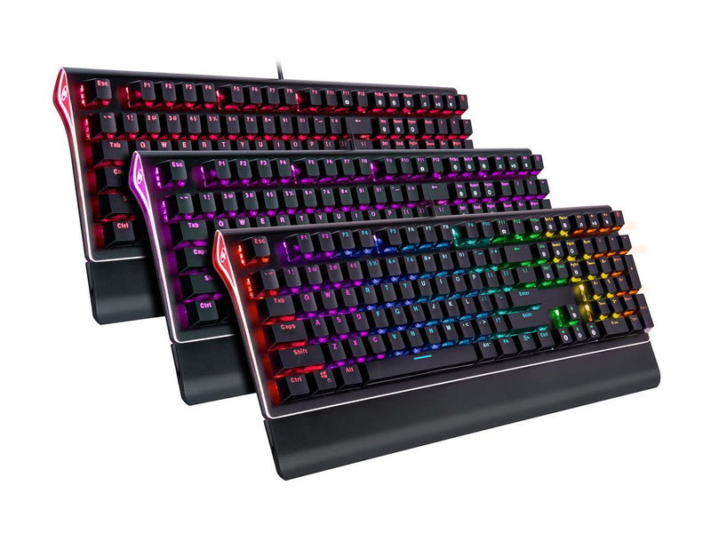 ROSEWILL Mechanical Gaming Keyboard, RGB Backlit Clicky Computer Mechanical