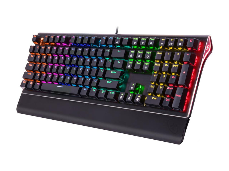 ROSEWILL Mechanical Gaming Keyboard, RGB Backlit Clicky Computer Mechanical