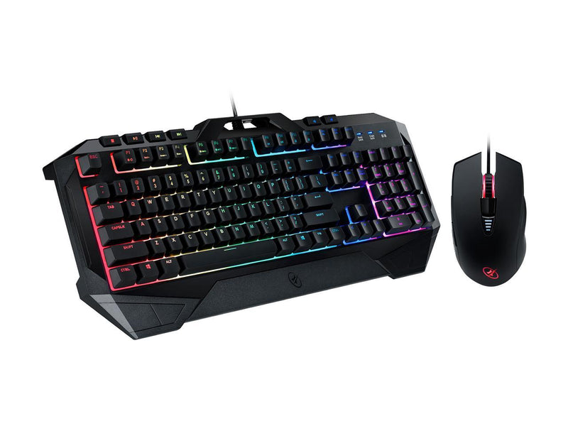 ROSEWILL Gaming RGB Keyboard and Mouse Combo, Rainbow RGB Backlit LED