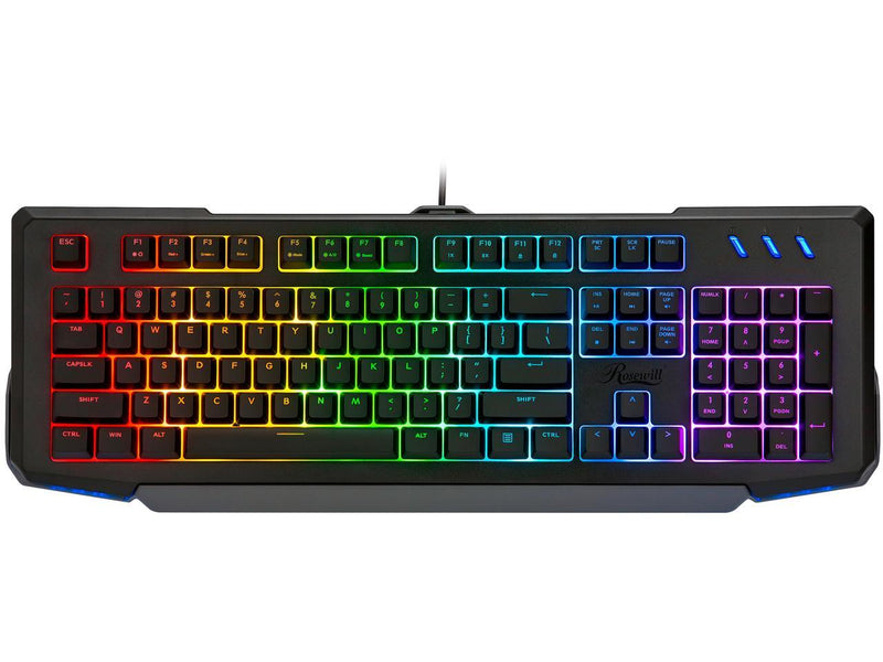 Rosewill NEON K42 Wired Membrane Mechanical Gaming Keyboard, Hybrid Mem-chanical