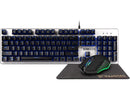 GAMDIAS Hermes E1C Multi-Color Mem-chanical Gaming Keyboard, Mouse, Mouse