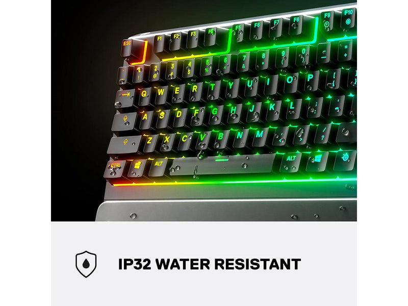 SteelSeries Apex 3 TKL RGB Gaming Keyboard – Tenkeyless Compact Form Factor -