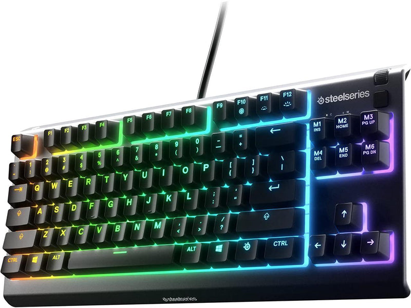 SteelSeries Apex 3 TKL RGB Gaming Keyboard – Tenkeyless Compact Form Factor -