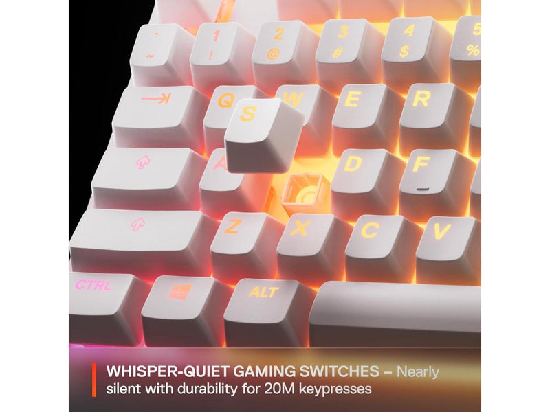 SteelSeries Apex 3 TKL RGB Gaming Keyboard — Tenkeyless Compact Form Factor —