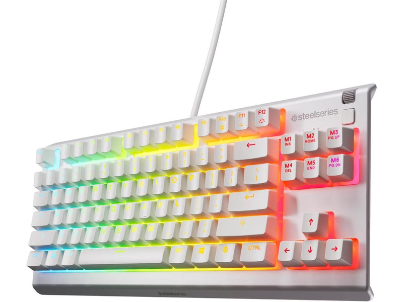 SteelSeries Apex 3 TKL RGB Gaming Keyboard — Tenkeyless Compact Form Factor —