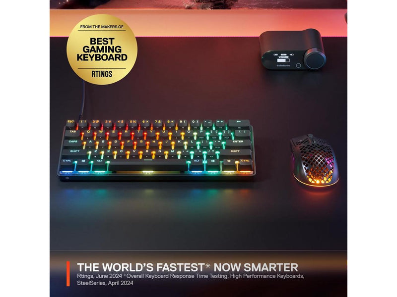 SteelSeries Apex Pro Mini Gen 3 Gaming Keyboard - OmniPoint 3.0 HyperMagnetic