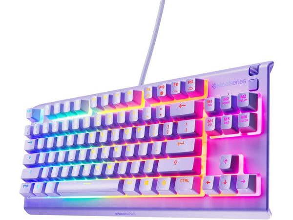 SteelSeries Apex 3 TKL Aqua RGB Gaming Keyboard - Tenkeyless Compact Form