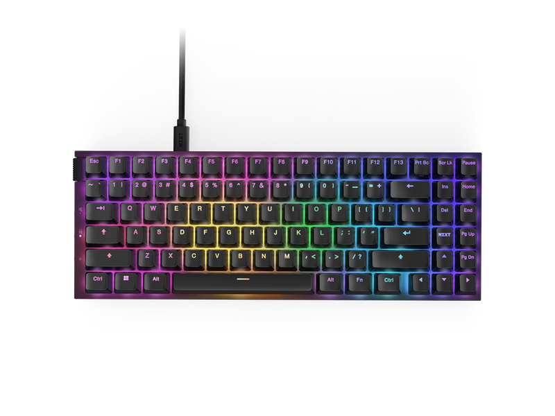 NZXT Function 2 MINITKL Optical Gaming Keyboard, Linear optical switches, 8,000