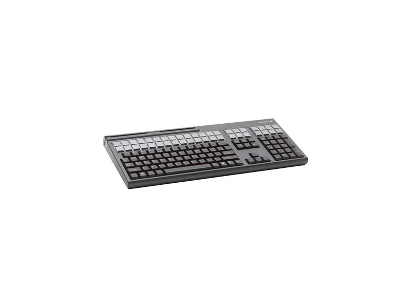 Cherry G86-71410 17" QWERTY USB Keyboard w/ 3-track Magnetic Stripe Reader,