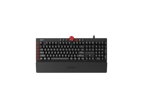 AOC Agon Tournament-Grade RGB Gaming USB 2.0 Type-A Mechanical Keyboard, Cherry