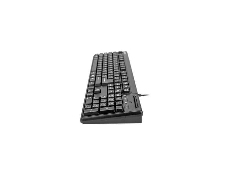 Rocstor KS20T Keyboard with Smartcard Reader - 104 Keys - QWERTZ Layout - Smart