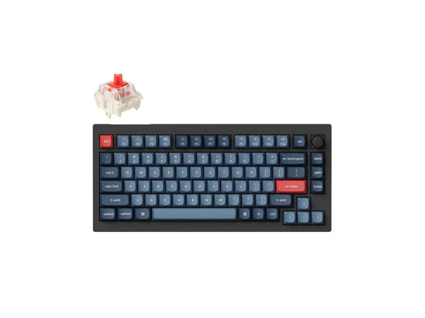 Keychron V1 Max Wireless RGB Mechanical Keyboard, Hot-swap, Gateron Jupiter Red